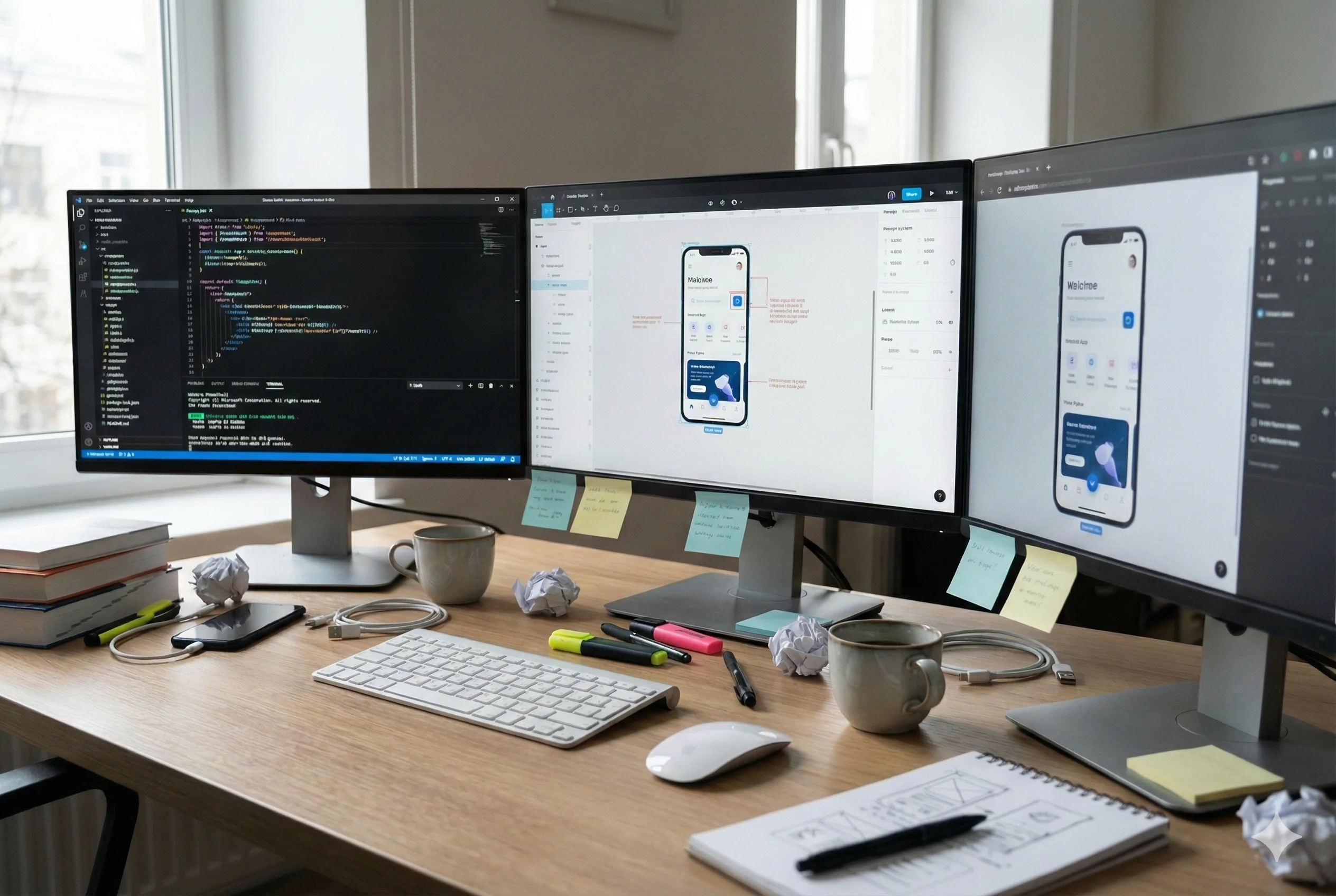 Frame. Build. Learn. illustration