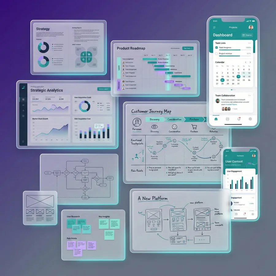 Digital transformation illustration